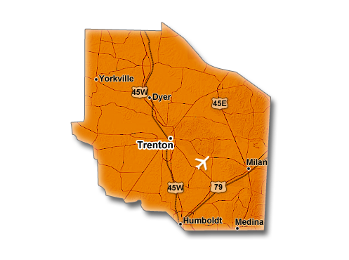 Gibson County Map