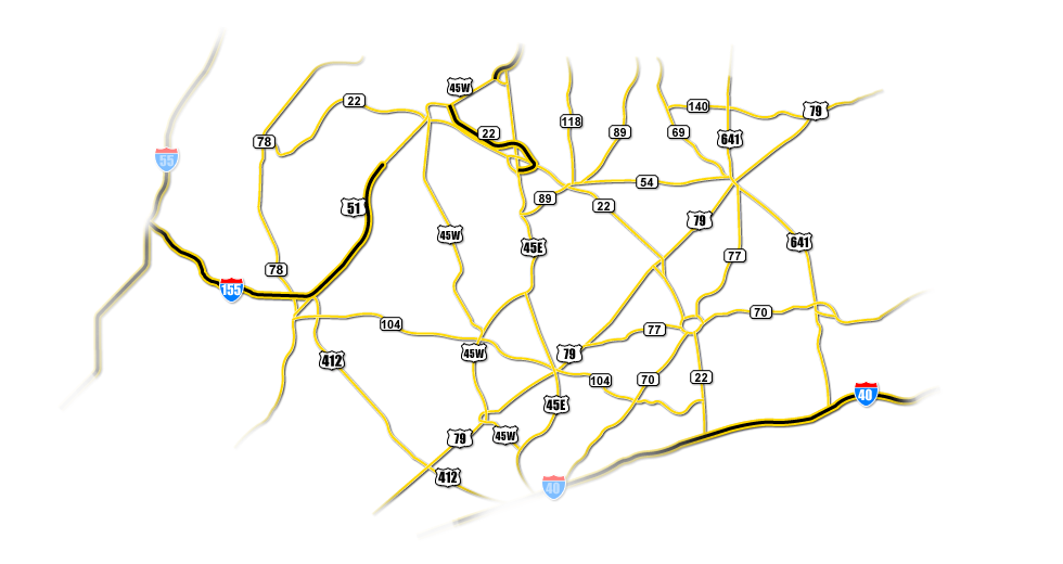 Northwest TN Mail Roads